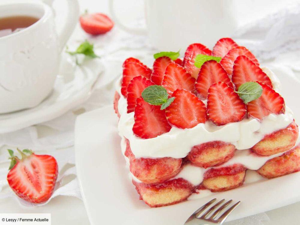 Tiramisu à la fraise healthy : la recette légère et protéinée en 5 minutes chrono