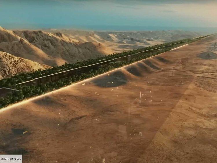 Arabie saoudite : en vidéo, les avancées de la construction de "The Line", colossal gratte-ciel de 170 kilomètres de long