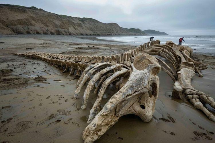 Sur une plage anglaise, découverte de restes du plus grand reptile marin jamais connu