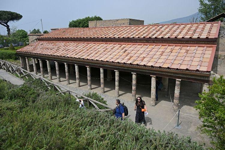 Une villa antique de Pompéi éclairée grâce à des tuiles photovoltaïques