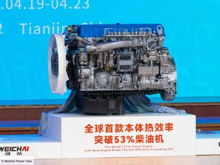 En Chine, un moteur diesel exceptionnel dépasse pour la première fois les 53% d'efficience thermique