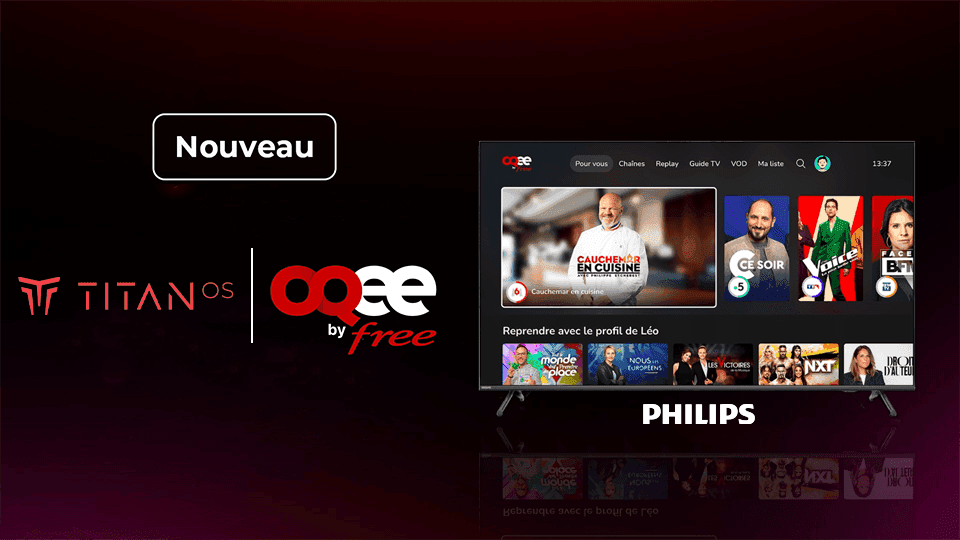 OQEE by Free débarque sur les smart TV Philips