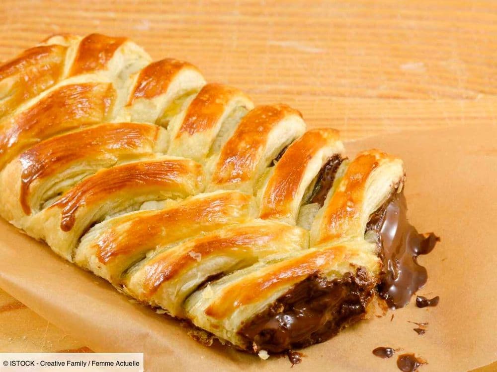 Tresse feuilletée au chocolat : la recette pour un goûter avec seulement 2 ingrédients