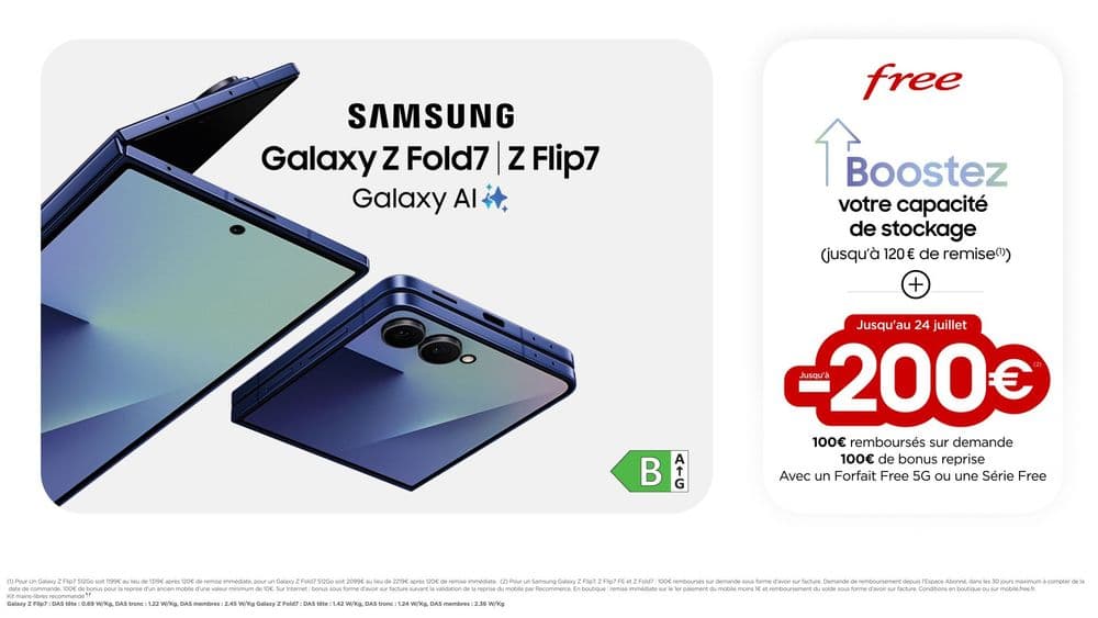 Samsung dévoile ses derniers smartphones pliables ! Jusqu'à 200€ d'économies pour la précommande du Galaxy Z Fold 7, Flip7 et Flip7 FE