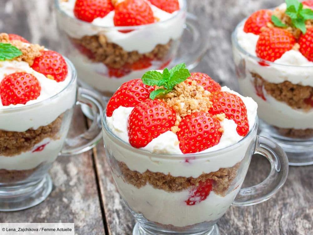 Tiramisu aux fraises et spéculoos facile : la recette légère