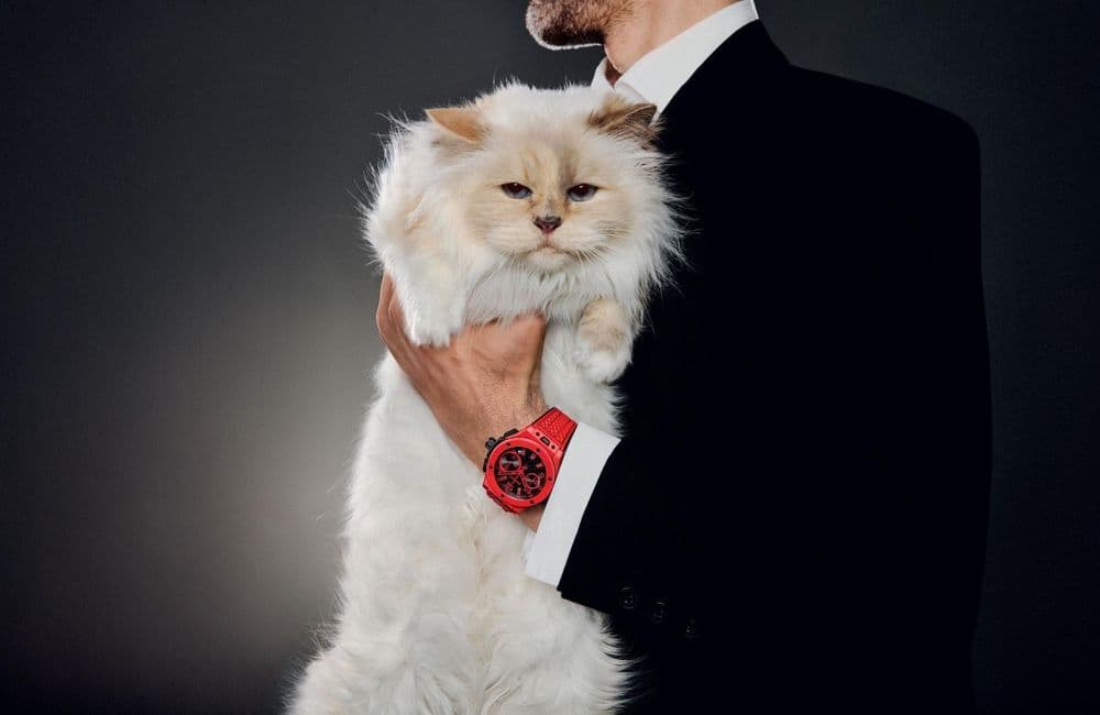 Choupette, la chatte de Karl Lagerfeld, star inattendue d’une campagne horlogère