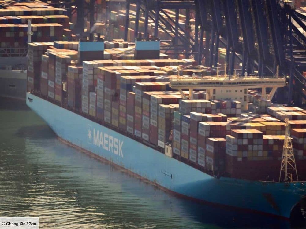 Méthanol vert: ce navire du géant du transport Maersk économise 280 tonnes de CO2 par jour