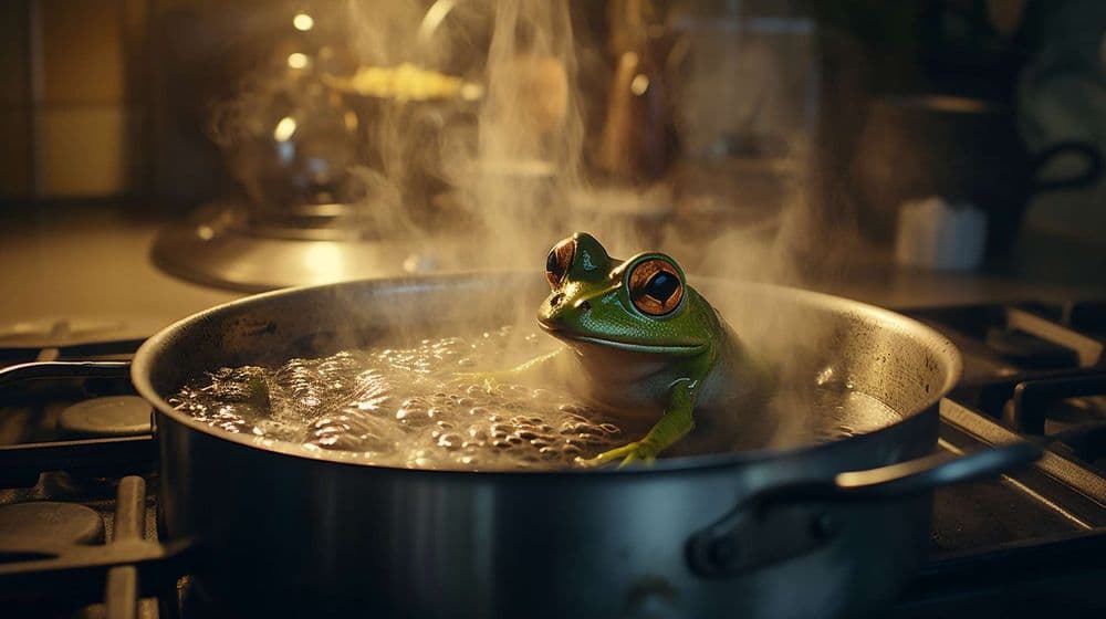 Une grenouille ne s’apercevra pas qu’on la fait bouillir, vrai ou faux ?