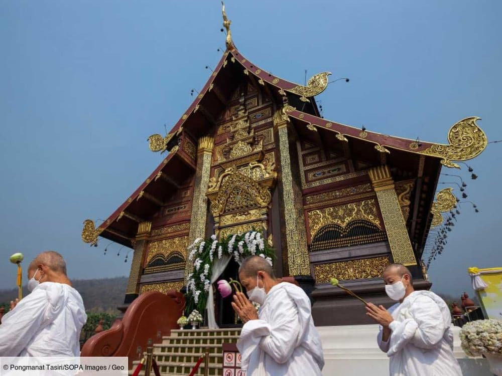 Au Sri Lanka, des milliers de pèlerins affluent pour vénérer le dent sacrée de Bouddha