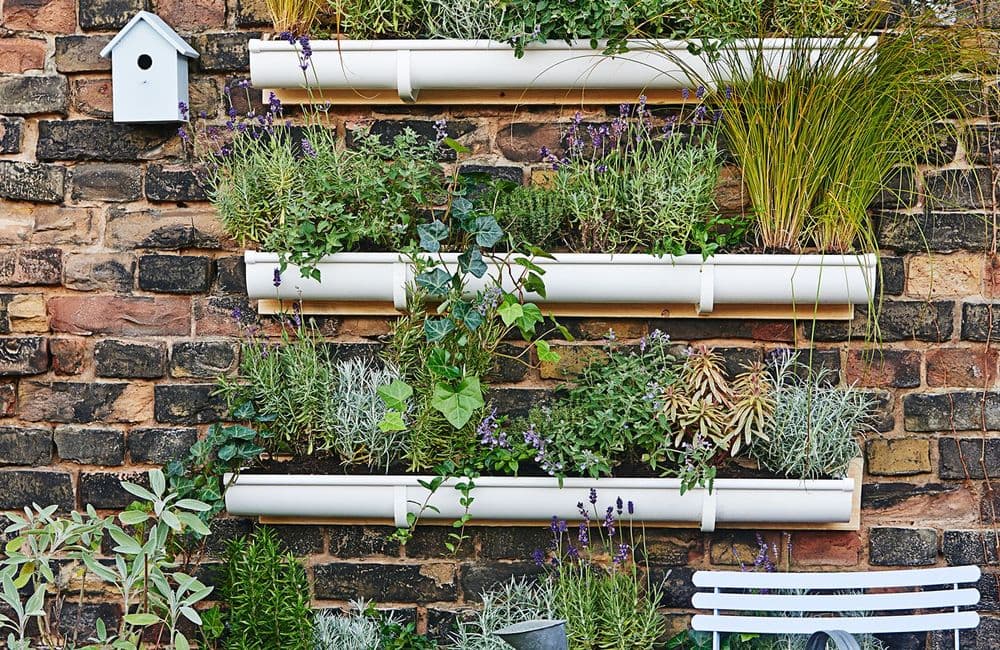 DIY : créer facilement un jardin suspendu à partir de simples gouttières