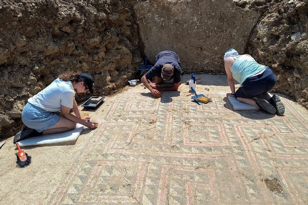 Une mosaïque antique refait surface sur les hauteurs d'Alès
