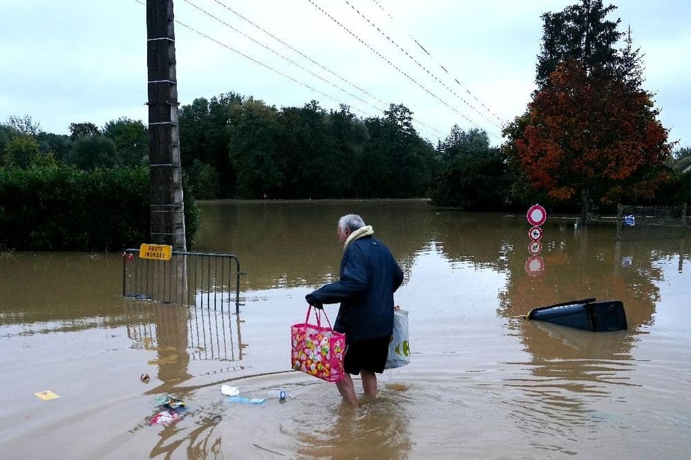 Villes inondées en Seine-et-Marne et Eure-et-Loir après la dépression Kirk