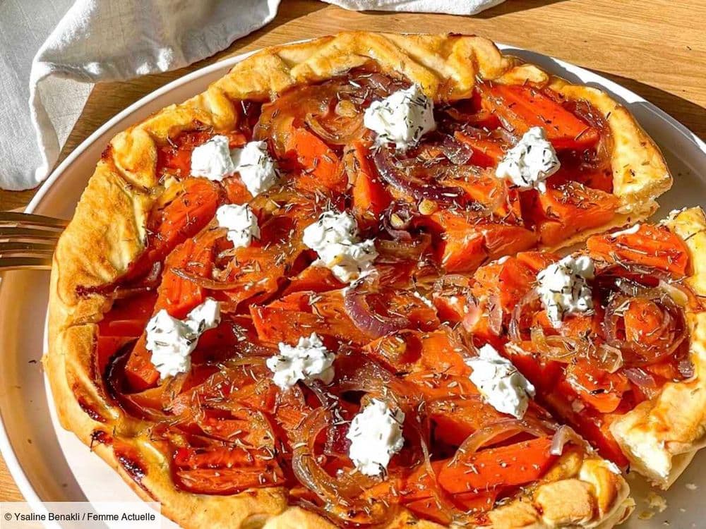 La recette saine d’une tarte tatin carottes et chèvre frais par une diététicienne