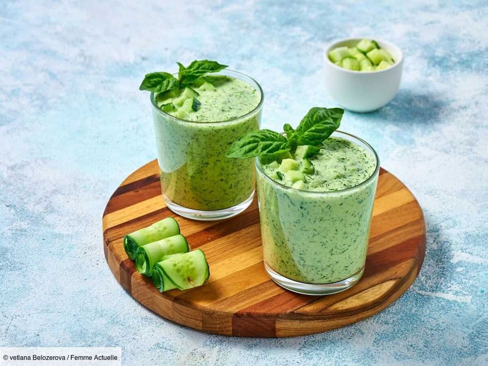 Gaspacho au concombre et à la feta : la recette express et super rafraîchissante