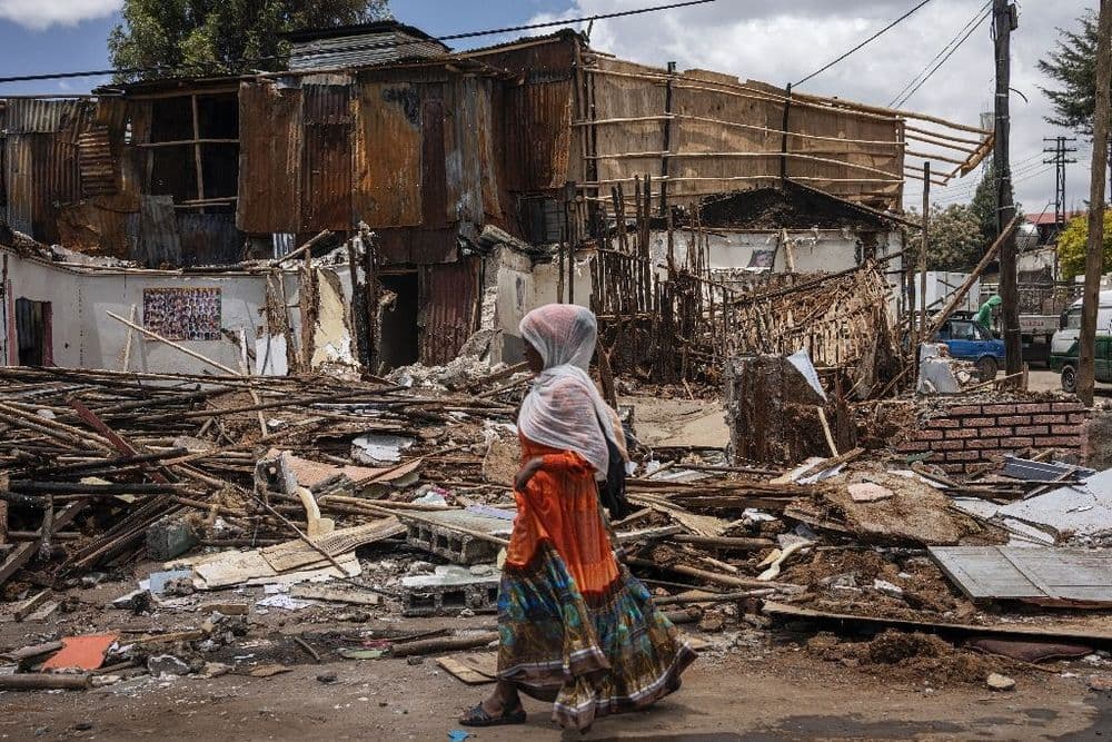 A Addis Abeba, les habitants du quartier historique de Piassa pleurent leur passé détruit