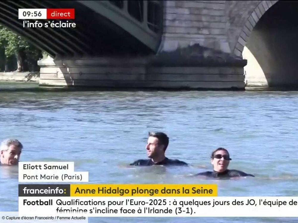 Découvrez les images de la baignade d’Anne Hidalgo dans la Seine