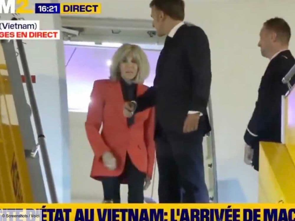Emmanuel Macron giflé par sa femme Brigitte ? Donald Trump lui donne un drôle de conseil après avoir vu la vidéo virale de leur arrivée au Vietnam