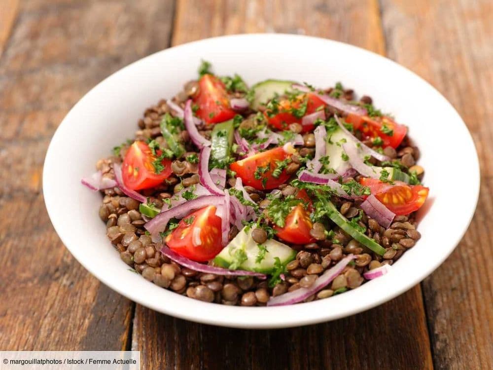 Aussi joli que bon : la salade de lentilles croustillantes pleine de couleurs