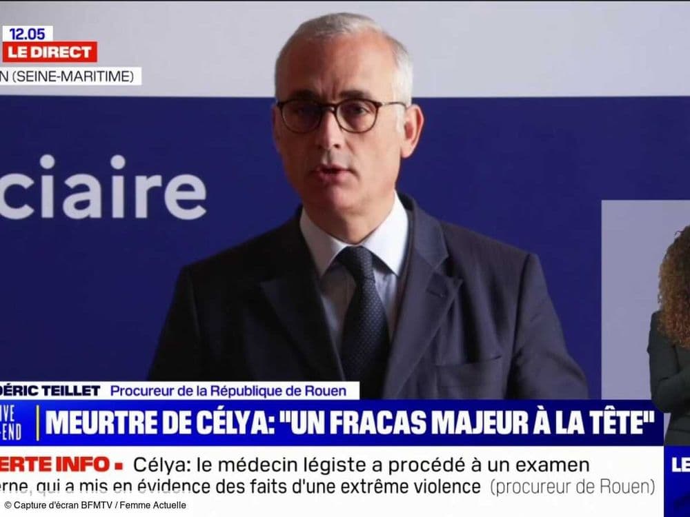 Meurtre de Célya, le procureur de Rouen dévoile la cause de son décès et évoque "des faits d’une extrême violence"