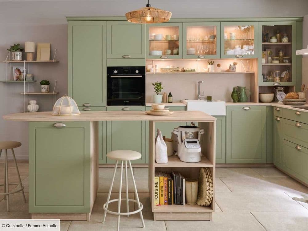On craque pour le vert dans la cuisine ! 14 inspirations parfaites pour adopter cette tendance lumineuse