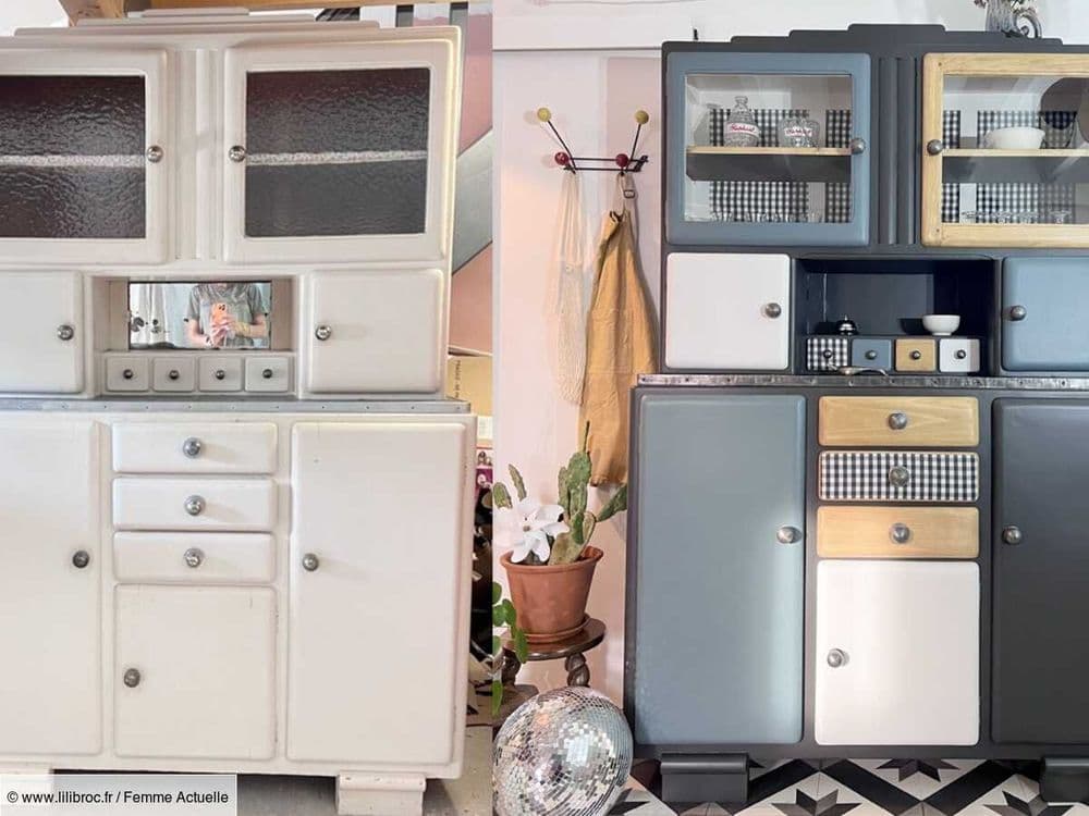 Avant/après d'un meuble ancien : on vous explique comment relooker un buffet mado