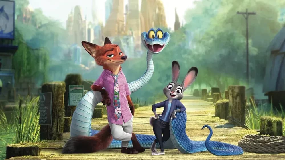 Premières images de Zootopia 2 : de nouveaux animaux et Gary, le serpent incarné par Ke Huy Quan