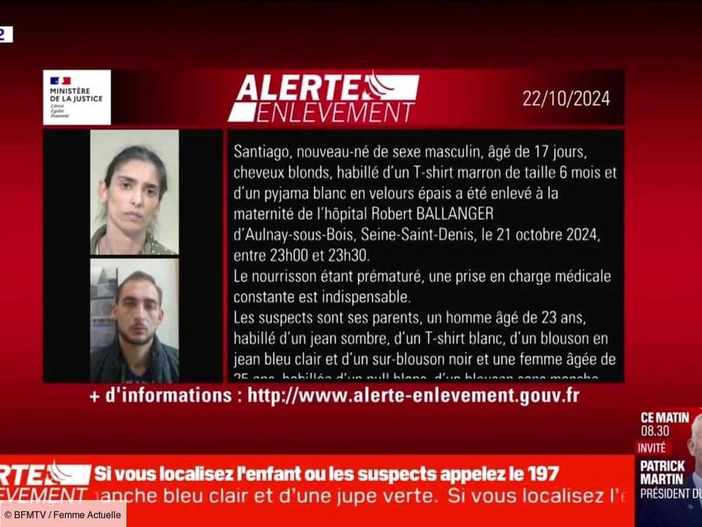 Alerte enlèvement : Santiago, un nouveau-né de 17 jours prématuré, a disparu
