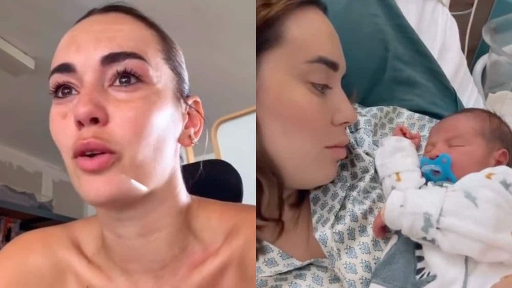 "Je me sens seule" : Hilona Gos au bord de la rupture avec Paul-André ? Après la naissance de son fils, elle fond en larmes, regardez !