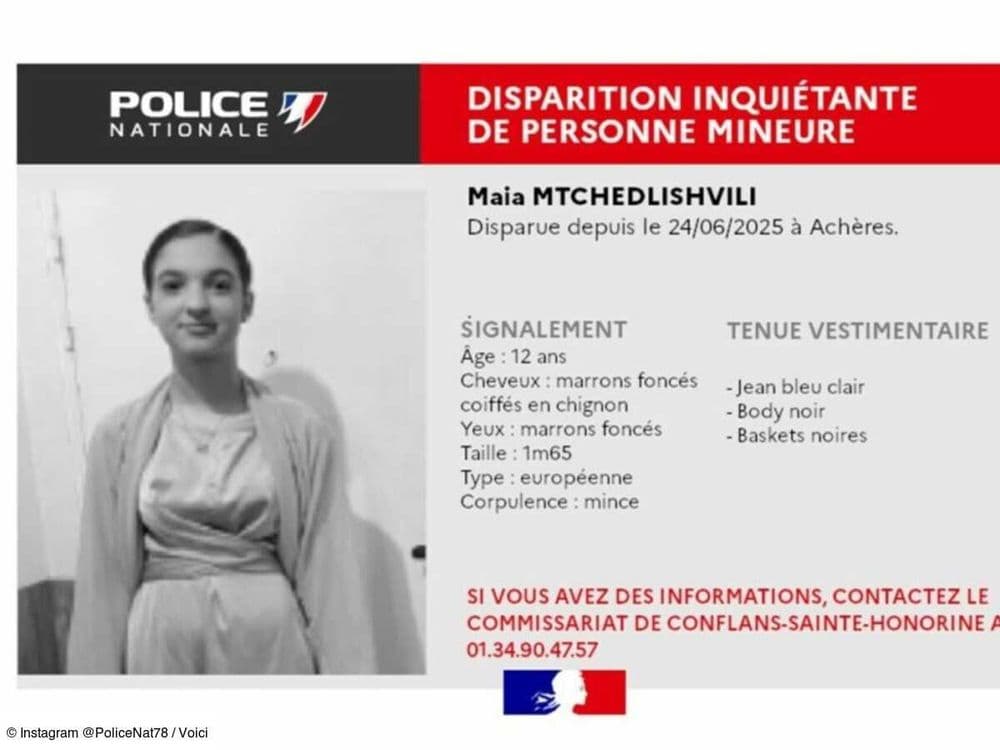 Disparition inquiétante : la police lance un appel à témoins pour retrouver Maia, âgée de 12 ans, dans les Yvelines