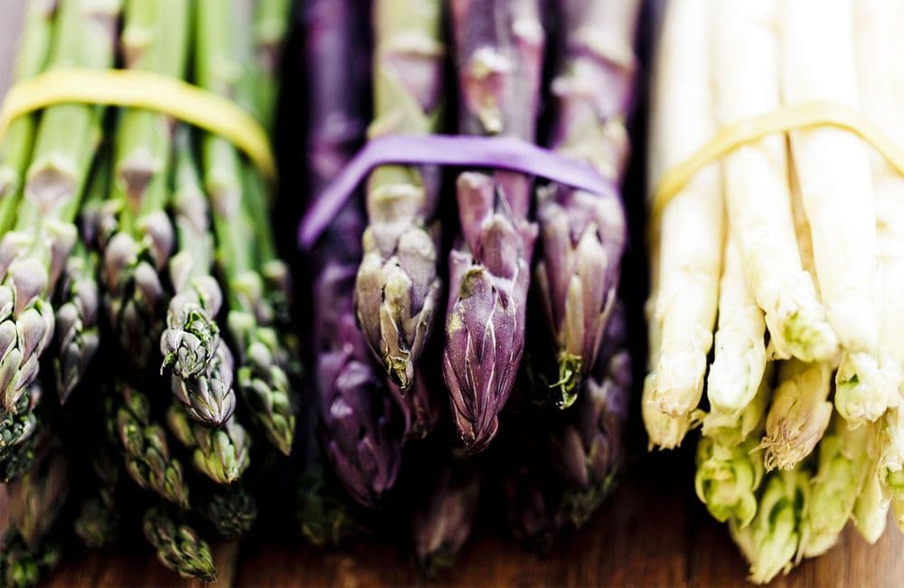 Vive les asperges vertes, blanches et violettes