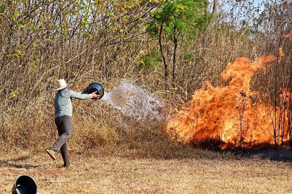 Vague d'incendies au Brésil: les flammes touchent désormais le parc national de Brasilia