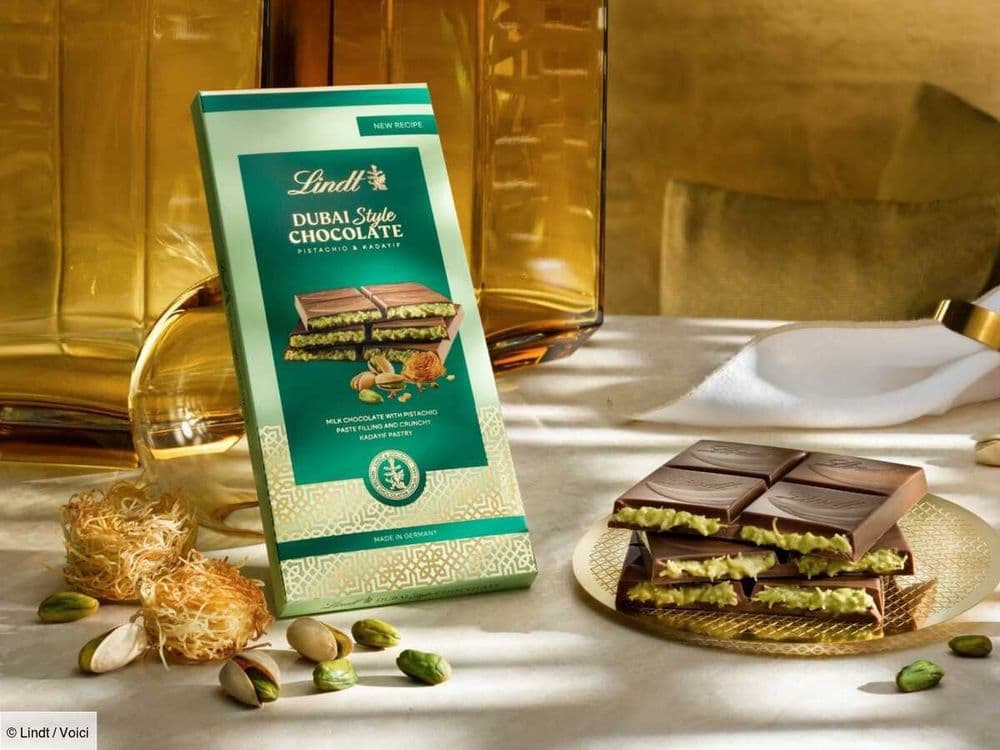 Dubaï Chocolate : la tablette star des réseaux sociaux est mise en vente par Lindt à 9,99 euros