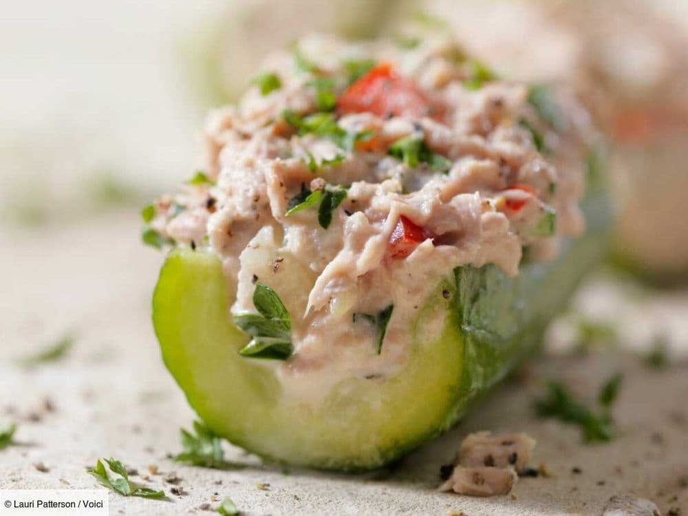 Concombre farci au thon et fromage frais : une nutritionniste partage sa recette légère et rapide