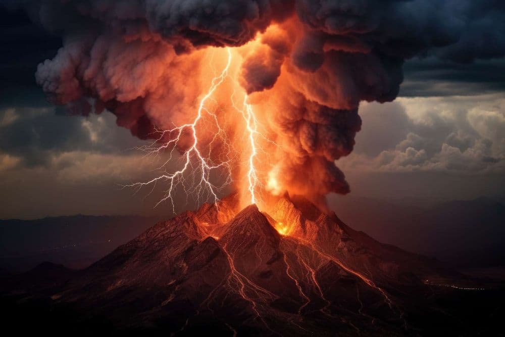 Un éclair spectaculaire lors de l'éruption du volcan El Fuego filmé par un chercheur
