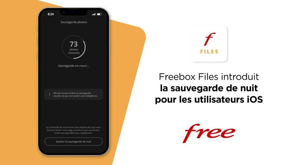 Freebox Files introduit la sauvegarde de nuit exclusivement pour iOS