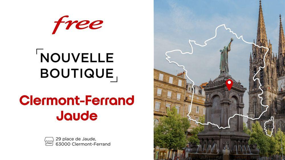 Free ouvre une nouvelle boutique à Clermont Ferrand Jaude