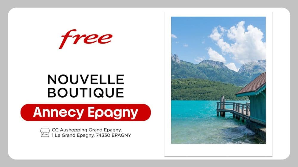 Free ouvre une nouvelle boutique à Annecy Epagny !