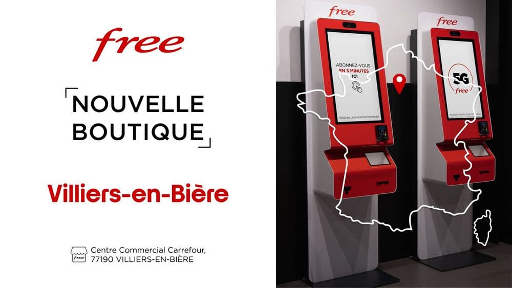 Free ouvre une nouvelle boutique à Villiers-en-Bière