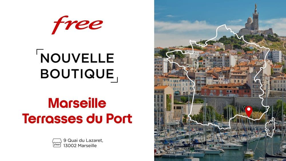 Ouverture d'une nouvelle boutique Free à Marseille