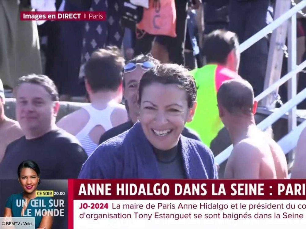 JO 2024 : après Amélie Oudéa-Castéra, Anne Hidalgo plonge à son tour dans la Seine (ZAPTV)