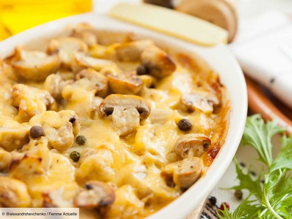 Pas d'idée pour le dîner de ce soir ? Vous allez adorer ce gratin de pomme de terre aux champignons et gorgonzola