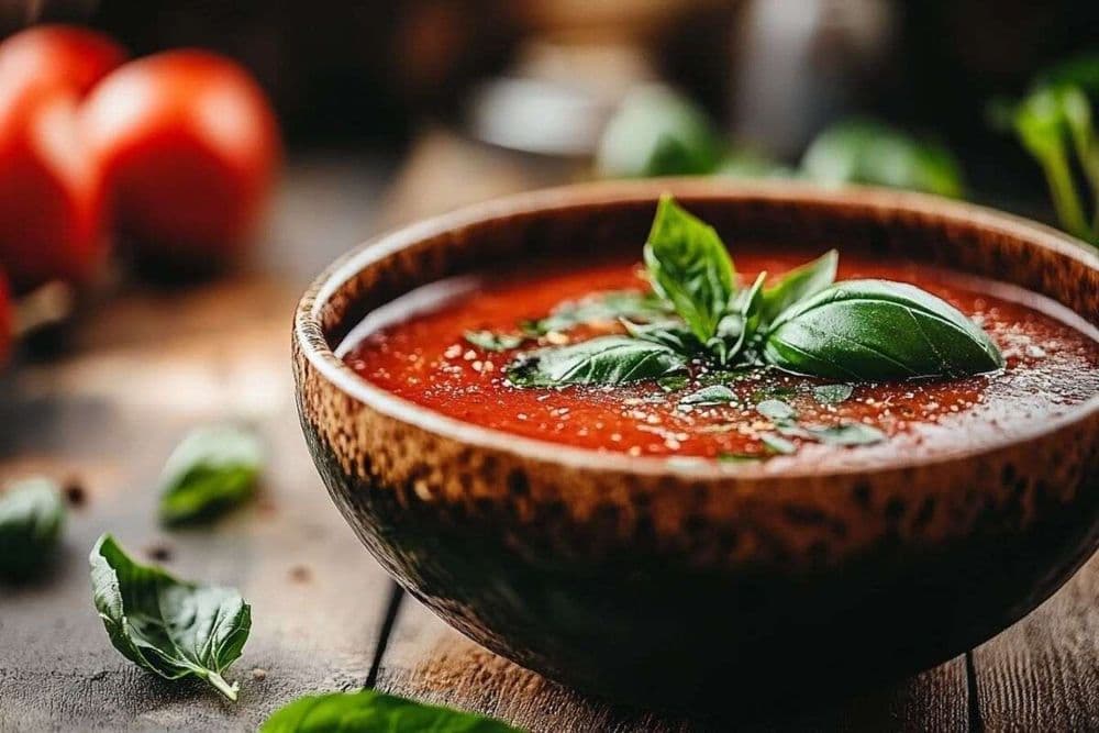 Idéale contre la chaleur, cette soupe express inspirée de la salade grecque ravira vos étés