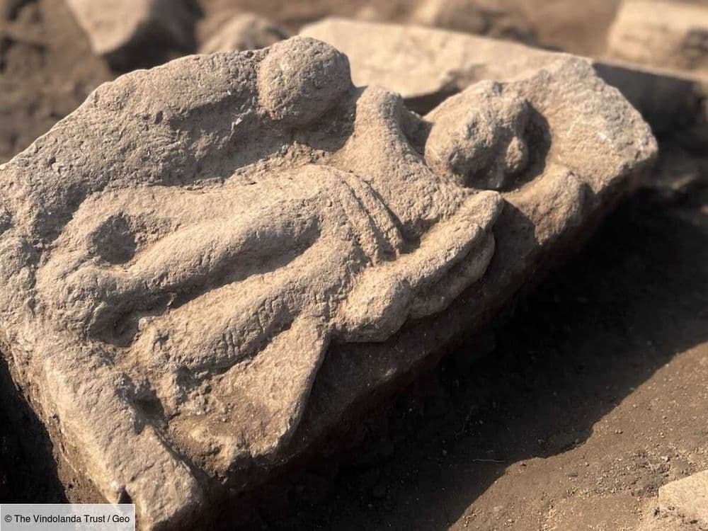 Un visage de la déesse Victoire: témoignage de l'art militaire romain dans le fort de Vindolanda