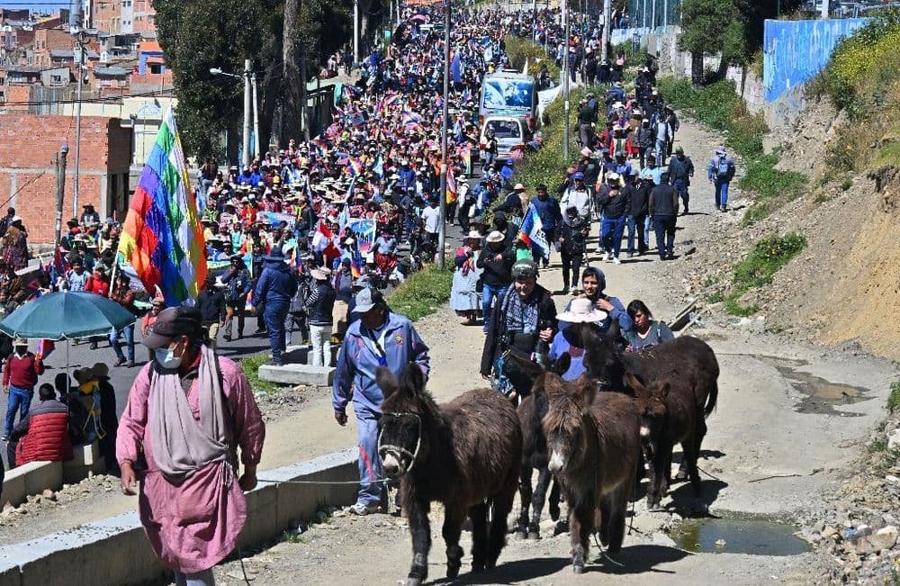 Bolivie: des centaines de partisans d'Evo Morales manifestent à La Paz