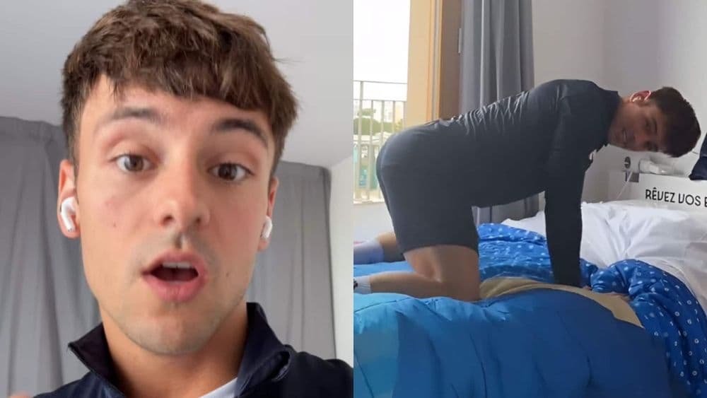 Paris 2024 : Tom Daley, le beau gosse de la compétition, fait déjà sensation avec son test des matelas du village olympique !