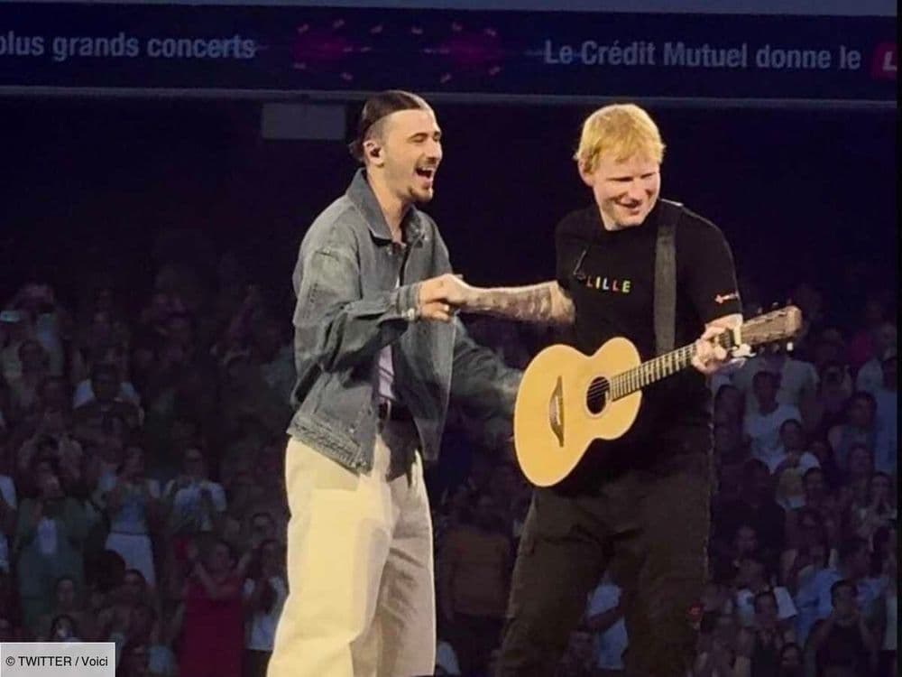 “Quel talent” : Ed Sheeran invite Pierre Garnier à chanter sur son concert devant un public euphorique et encense le jeune chanteur !