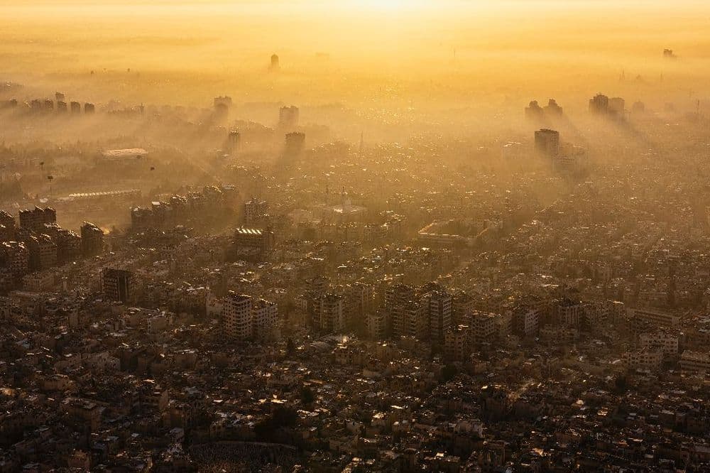 Sur les hauteurs de Damas, des Syriens redécouvrent leur ville "vue du ciel"