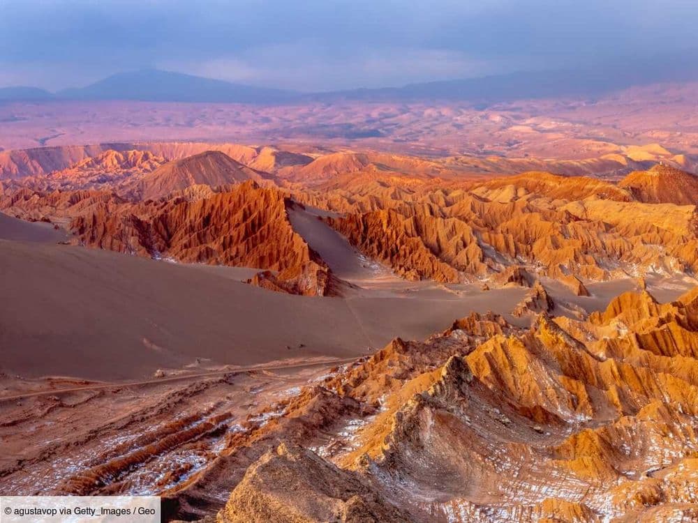 Dans le désert d'Atacama, des "collecteurs de brouillard" recueillent une quantité d'eau inespérée