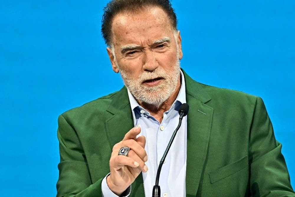 A l'heure de pointe, Schwarzenegger au micro dans le métro de Vienne