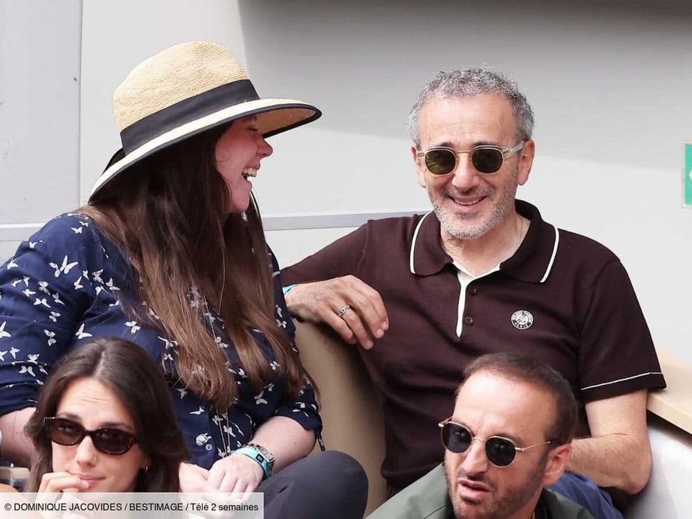 Elie Semoun et sa compagne Aude Fraineau enceinte à Roland-Garros : Le couple heureux et complice en tribunes